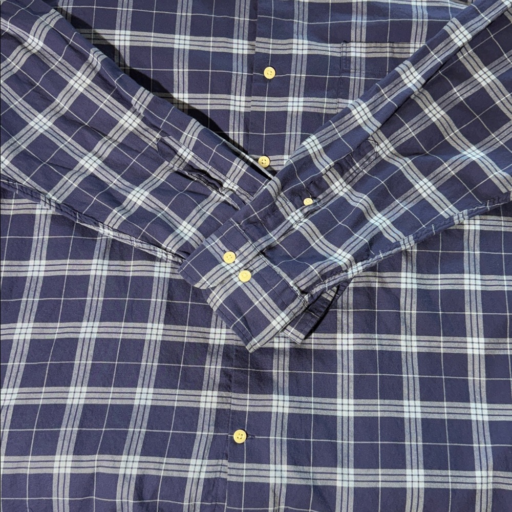 Peter Millar Navy Checkered Button Down Shirt Set - image 3